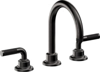 California Faucets - 3102KZB-MBLK - 8" Widespread Lavatory Faucet with ZeroDrain - Matte Black - Descanso