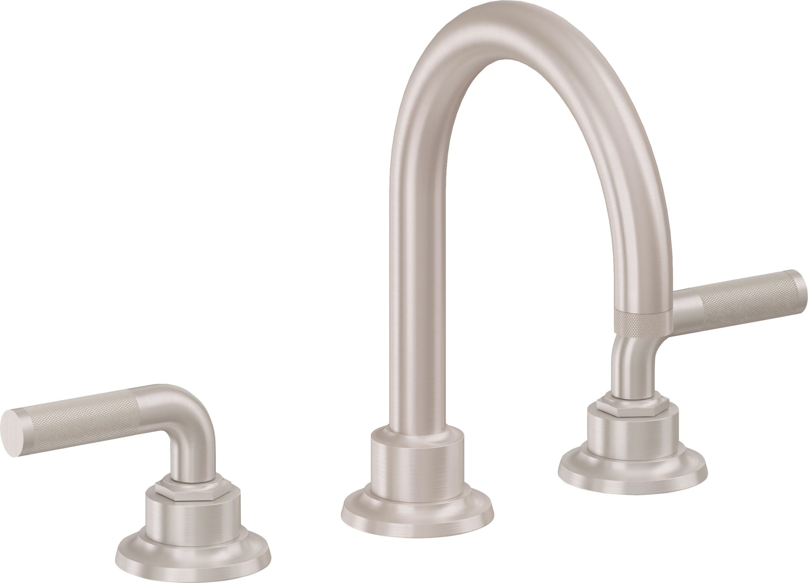 California Faucets - 3102KZB-SN - 8" Widespread Lavatory Faucet with ZeroDrain - Satin Nickel  - Descanso