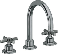 California Faucets - 3102XK-BLKN - 8" Widespread Lavatory Faucet - Black Nickel (PVD) - Descanso