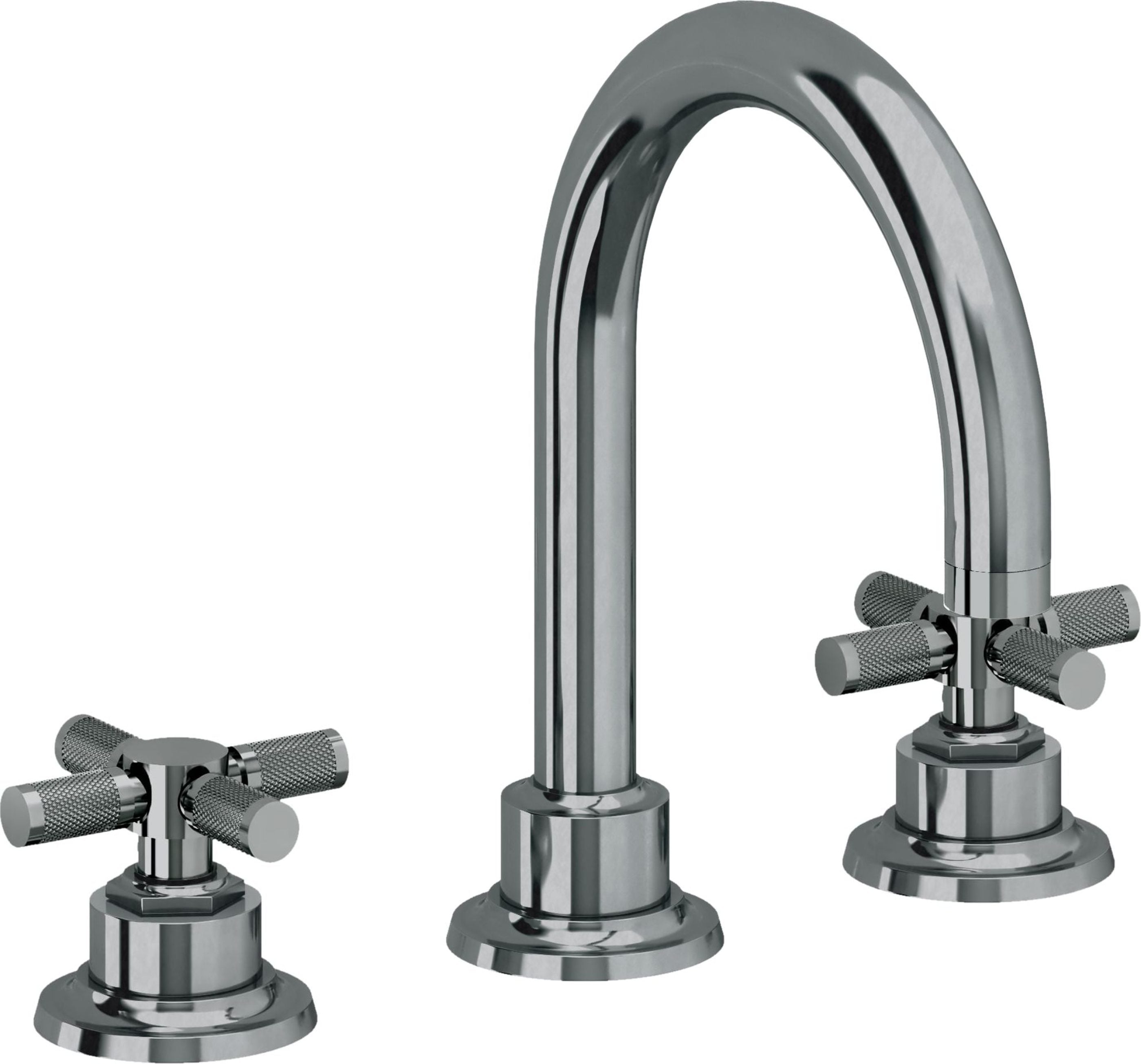 California Faucets - 3102XKZB-BLKN - 8" Widespread Lavatory Faucet with ZeroDrain - Black Nickel (PVD) - Descanso