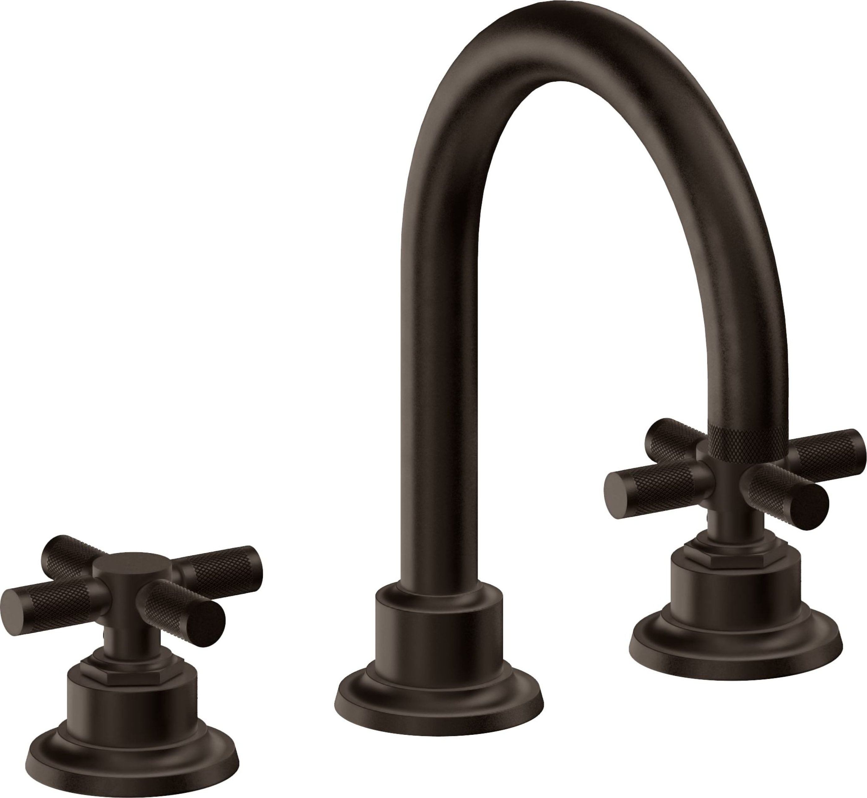 California Faucets - 3102XKZBF-BTB - 8" Widespread Lavatory Faucet with Completely Finished ZeroDrain - Bella Terra Bronze - Descanso