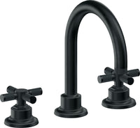 California Faucets - 3102XKZBF-CB - 8" Widespread Lavatory Faucet with Completely Finished ZeroDrain - Carbon (PVD) - Descanso