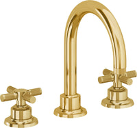 California Faucets - 3102XKZBF-LPG - 8" Widespread Lavatory Faucet with Completely Finished ZeroDrain - Lifetime Polished Gold (PVD) - Descanso