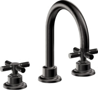 California Faucets - 3102XK-MBLK - 8" Widespread Lavatory Faucet - Matte Black - Descanso