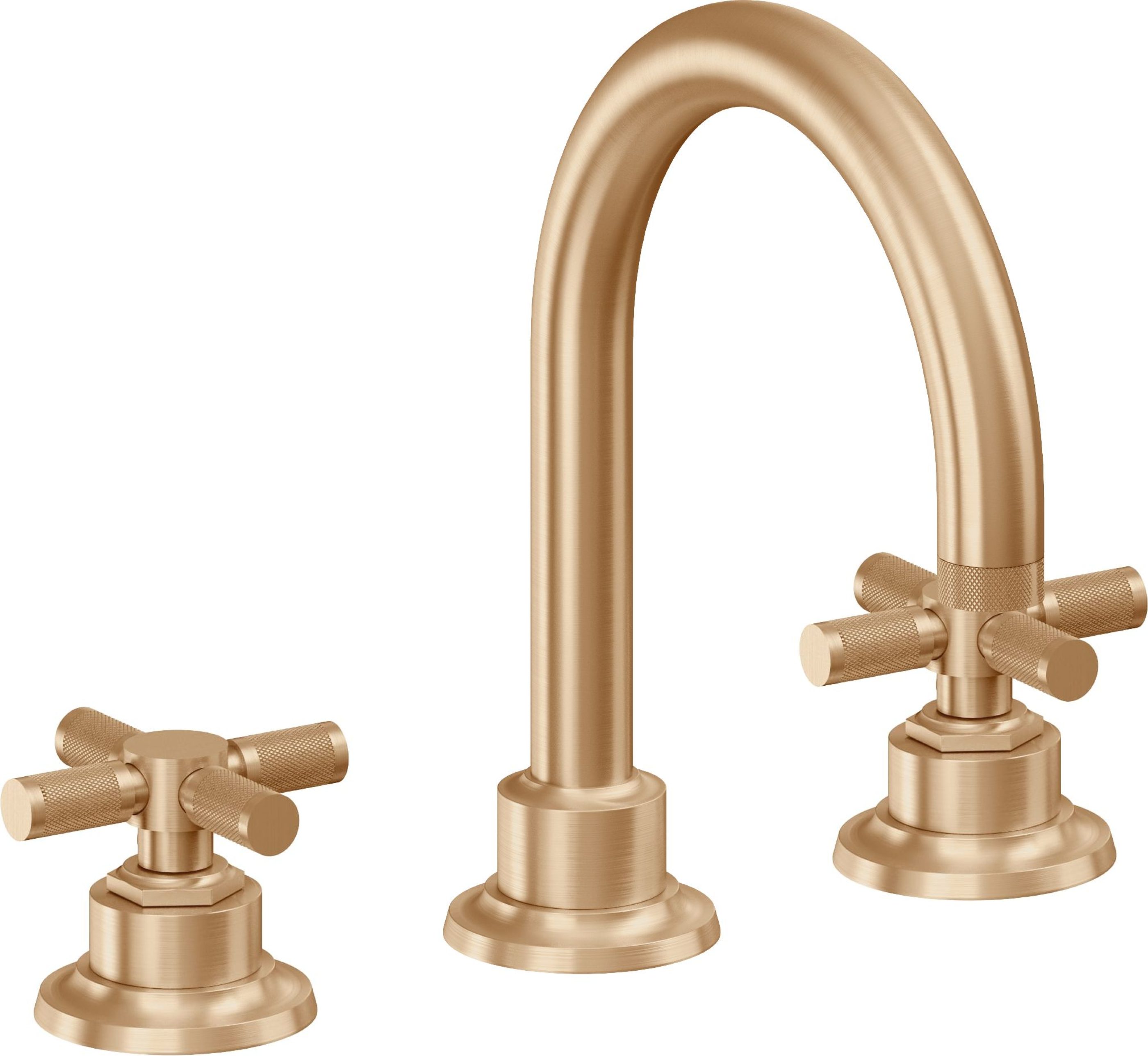 California Faucets - 3102XKZB-SBZ - 8" Widespread Lavatory Faucet with ZeroDrain - Satin Bronze (PVD) - Descanso