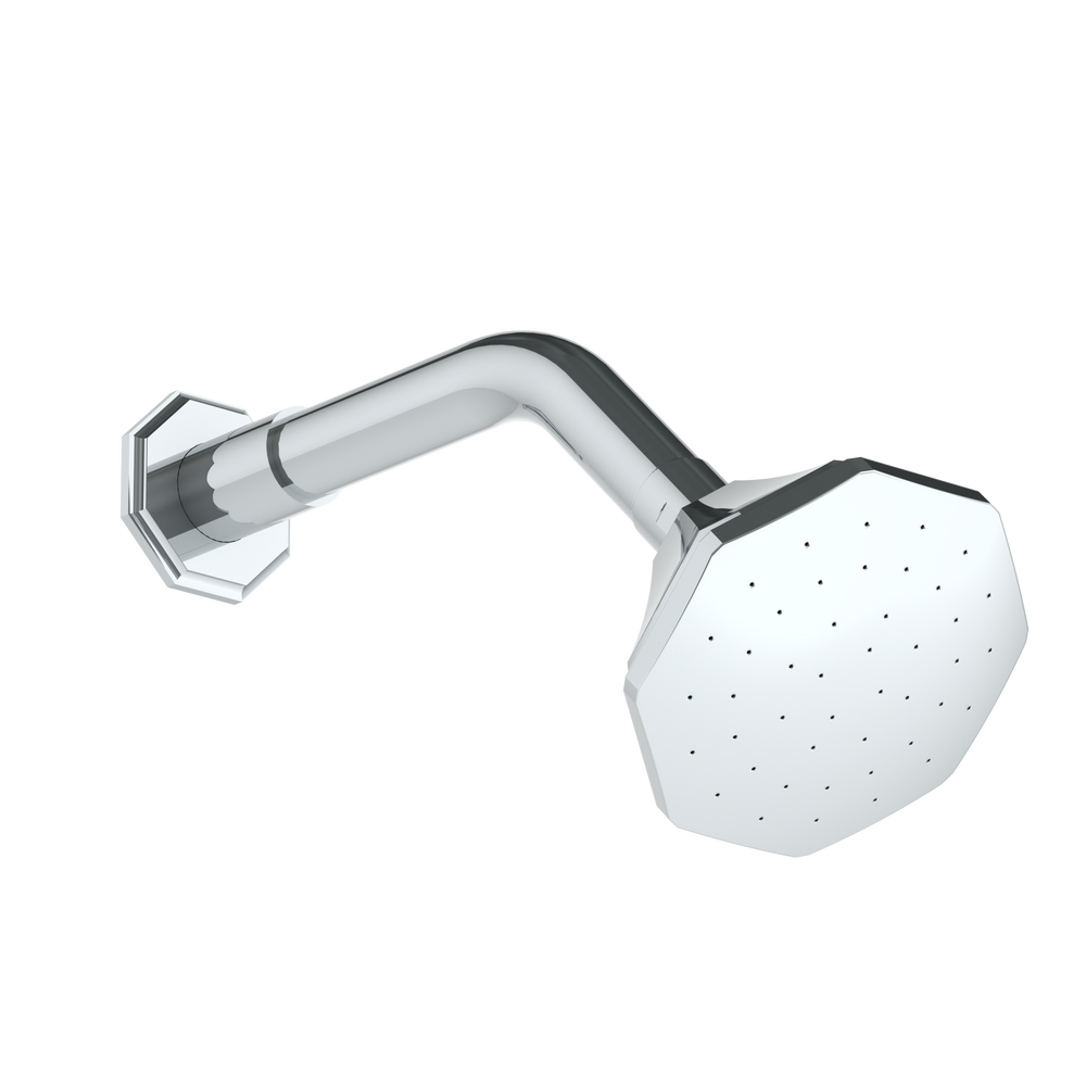 Wall Mounted Showerhead, 3 3/4"Dia, With 7 1/2" Arm And Flange