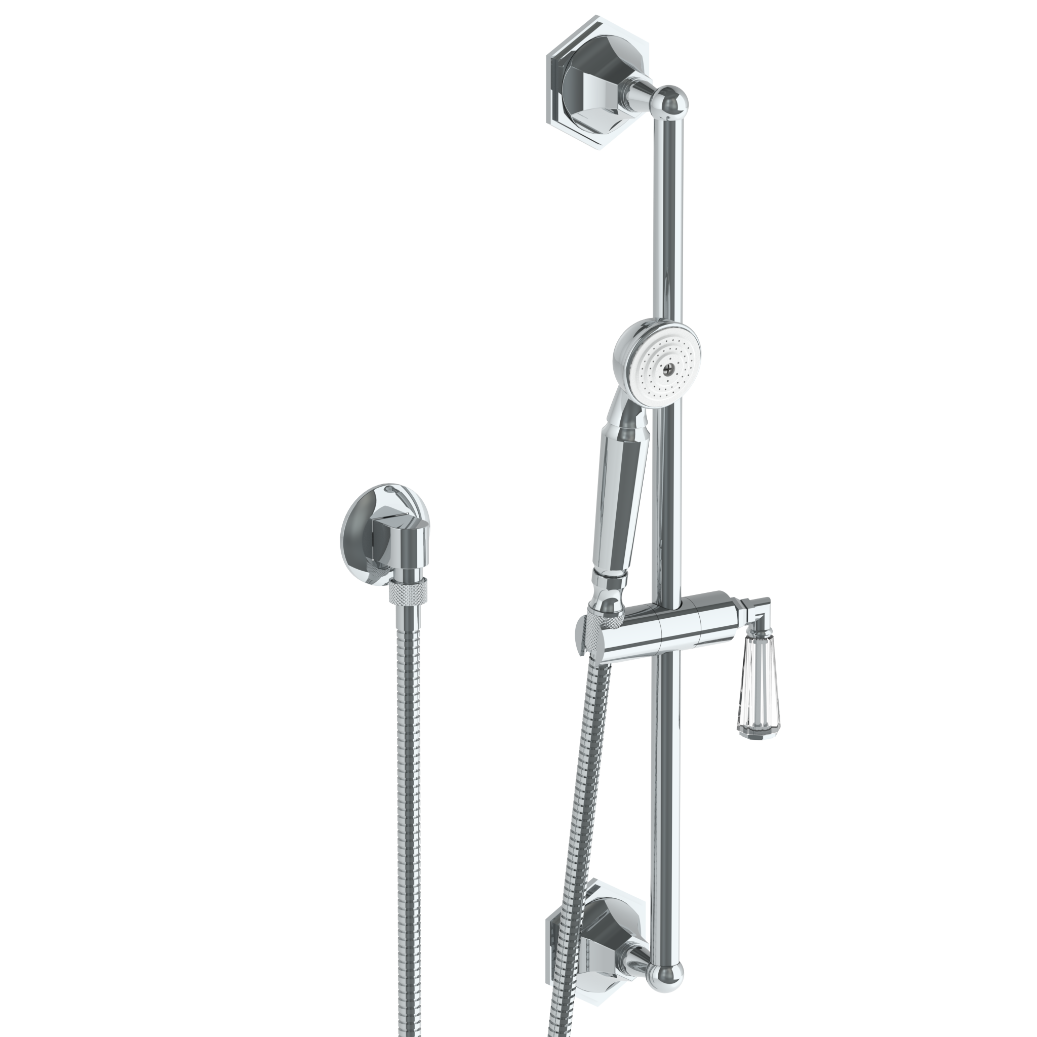 Positioning Bar Shower Kit With Hand Shower And 69" Hose