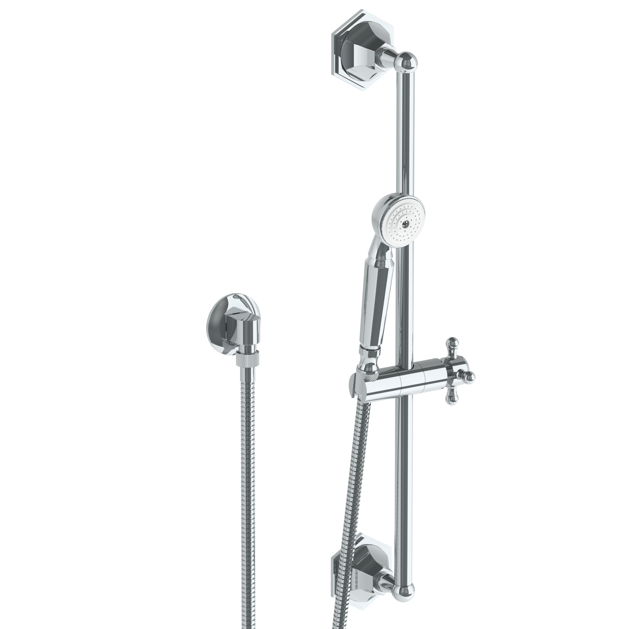 Positioning Bar Shower Kit With Hand Shower And 69" Hose