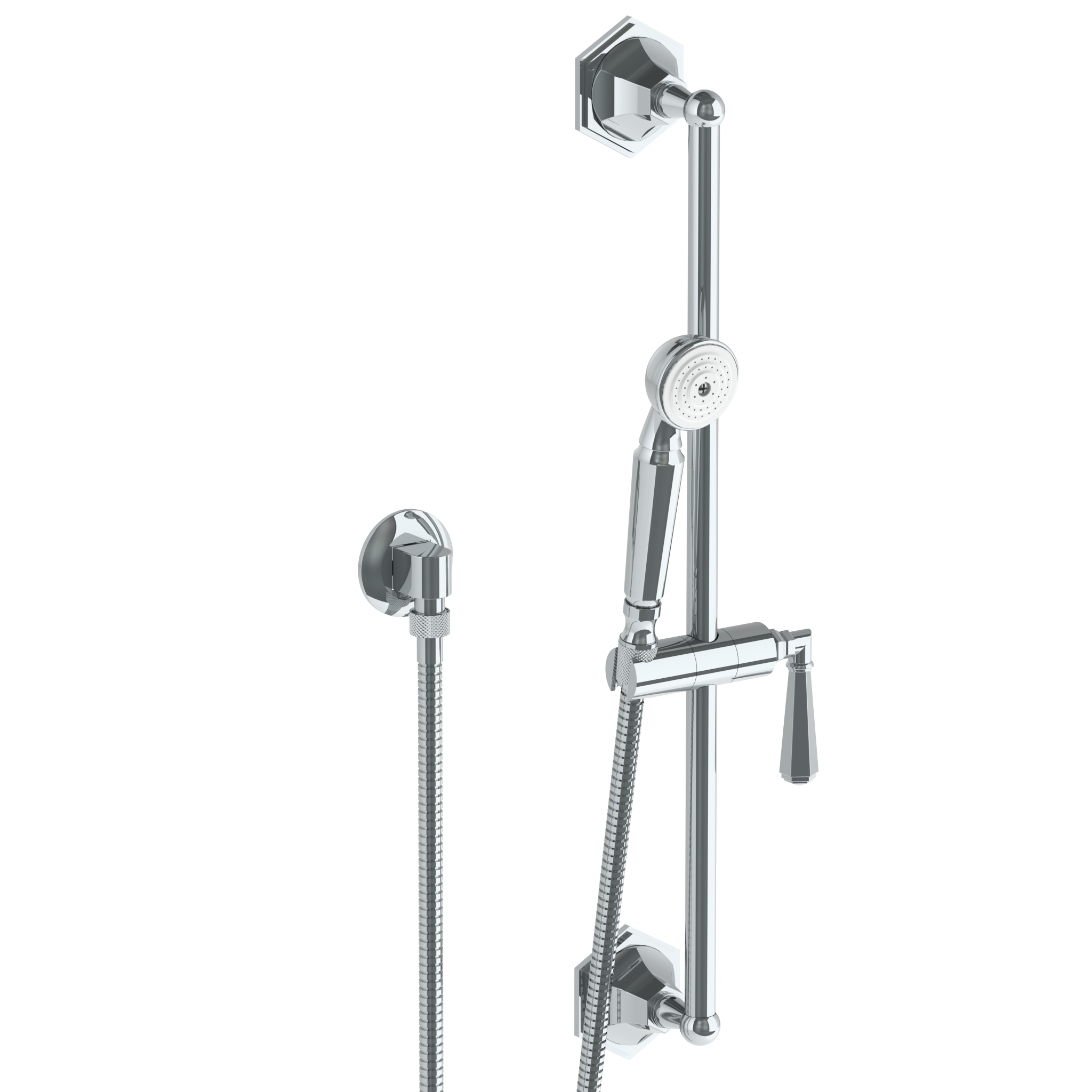 Positioning Bar Shower Kit With Hand Shower And 69" Hose