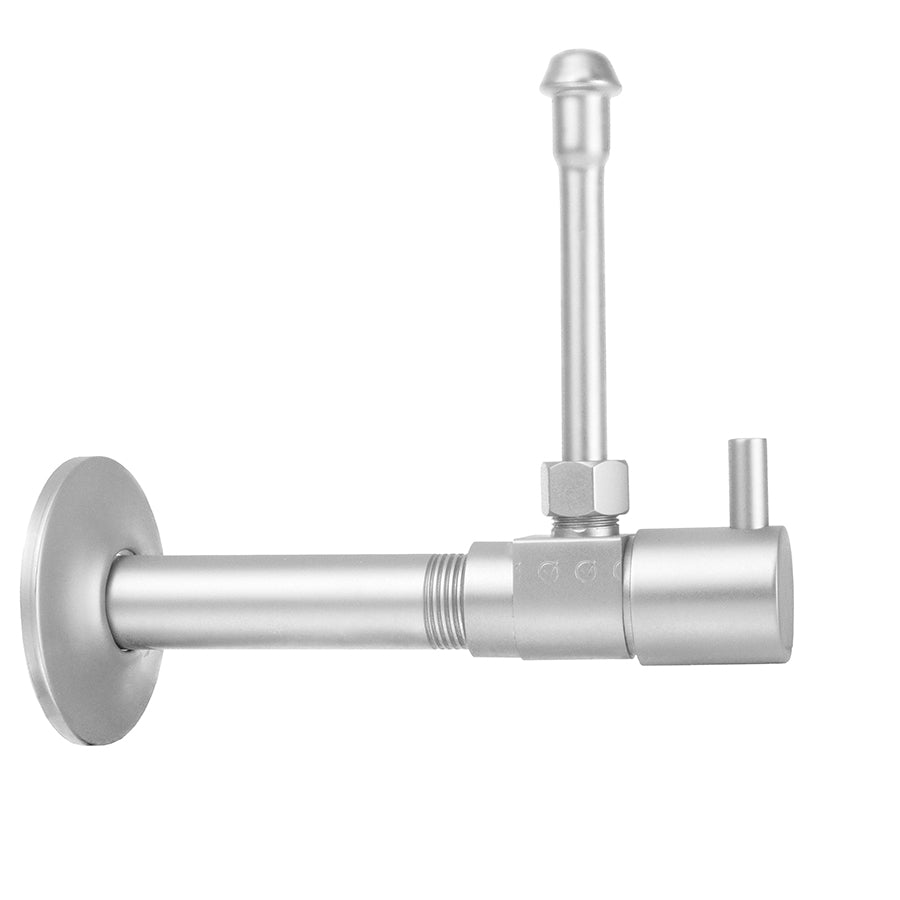 Quarter Turn Ceramic Disc Angle Pattern 1/2" IPS x 3/8" O.D. Faucet Supply Kit with Contempo Lever Handle and 20" Supply Tubes in Multiple Finishes