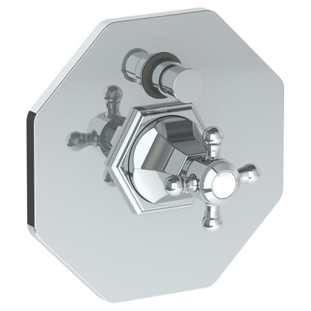 Wall Mounted Pressure Balance Shower Trim With Diverter, 7 1/2"