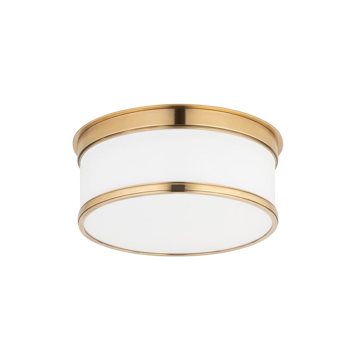 Hudson Valley - 709-AGB - One Light Flush Mount - Geneva - Aged Brass