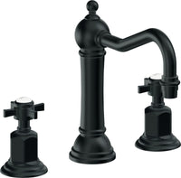 California Faucets - 3202ZB-CB - 8" Widespread Lavatory Faucet with ZeroDrain - Carbon (PVD) - Montecito