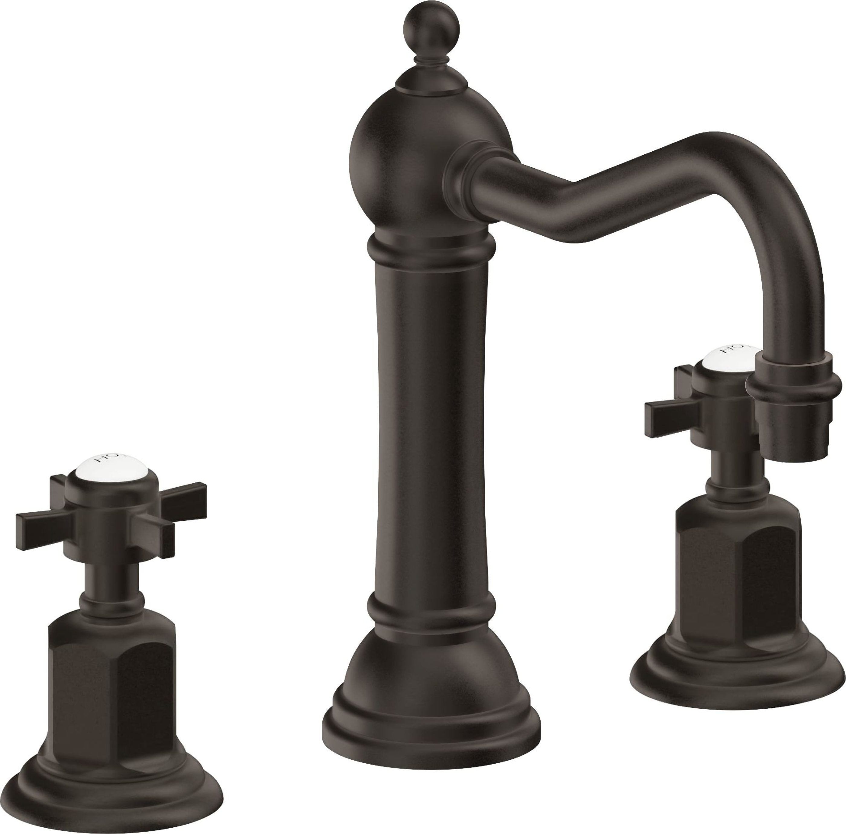 California Faucets - 3202ZBF-ORB - 8" Widespread Lavatory Faucet with Completely Finished ZeroDrain - Oil Rubbed Bronze - Montecito