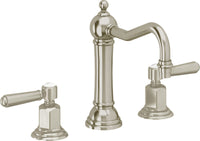 California Faucets - 3302ZB-BNU - 8" Widespread Lavatory Faucet with ZeroDrain - Burnished Nickel Uncoated - Montecito