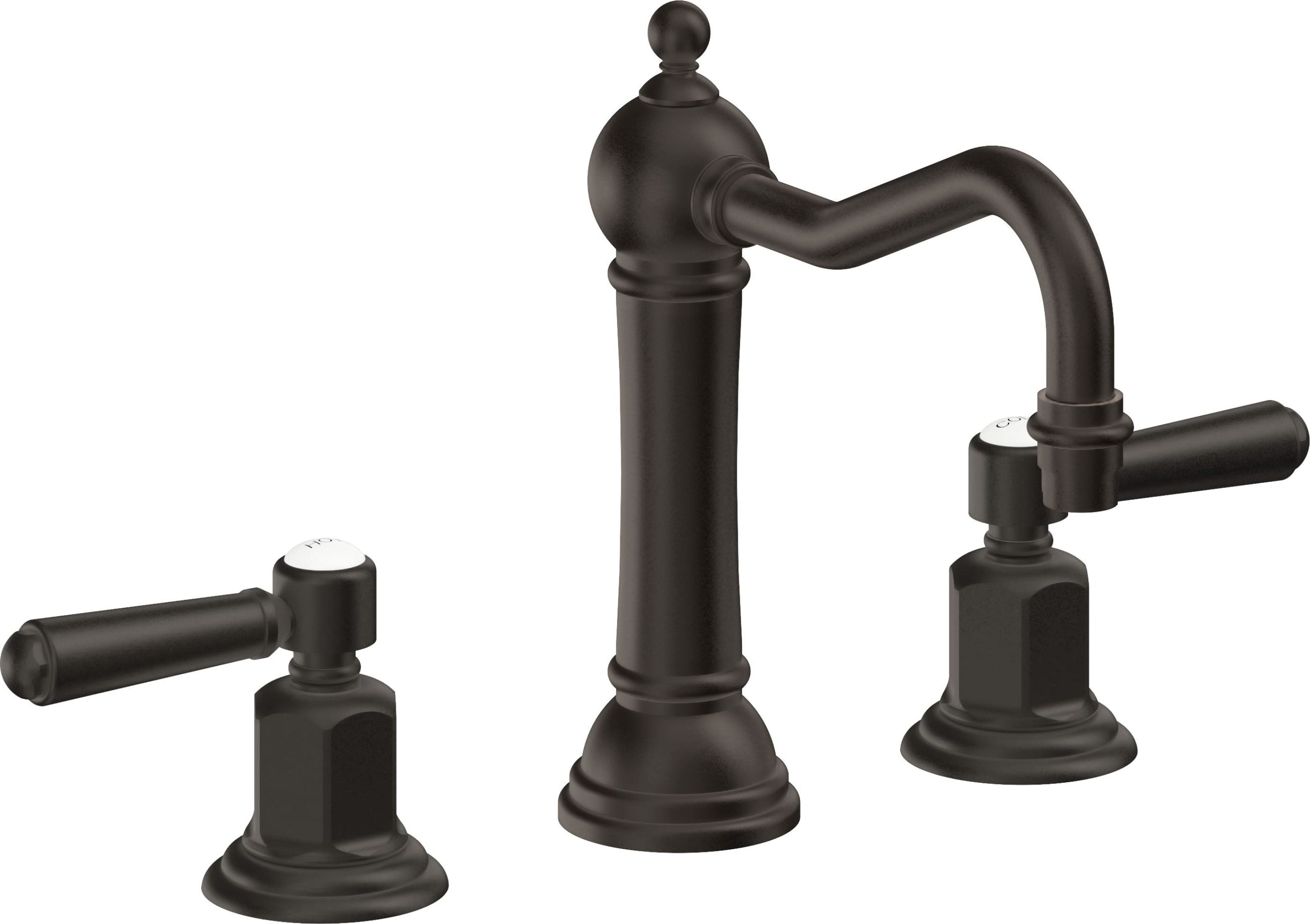 California Faucets - 3302ZB-ORB - 8" Widespread Lavatory Faucet with ZeroDrain - Oil Rubbed Bronze - Montecito