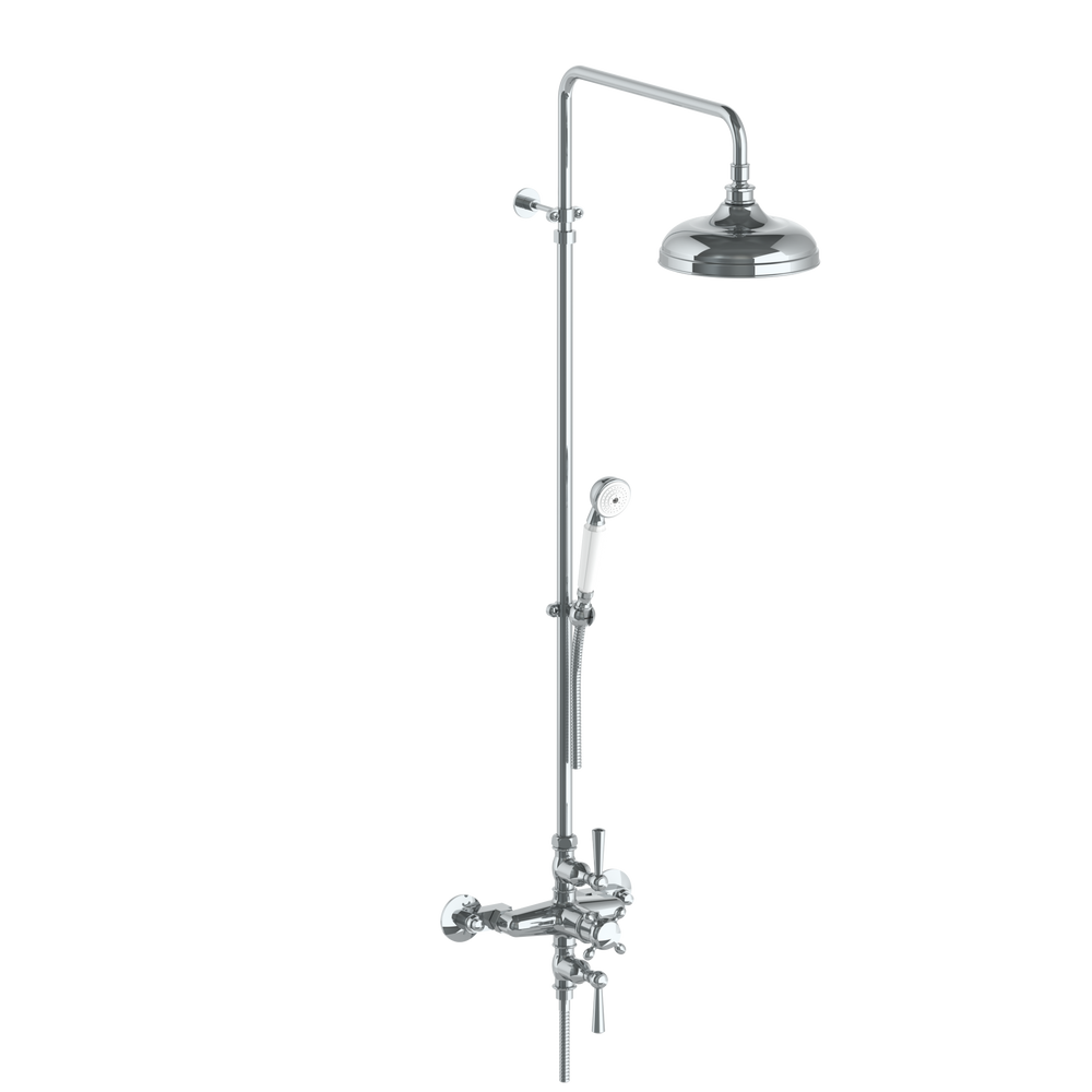 Wall Mounted Exposed Thermostatic Shower With Hand Shower Set