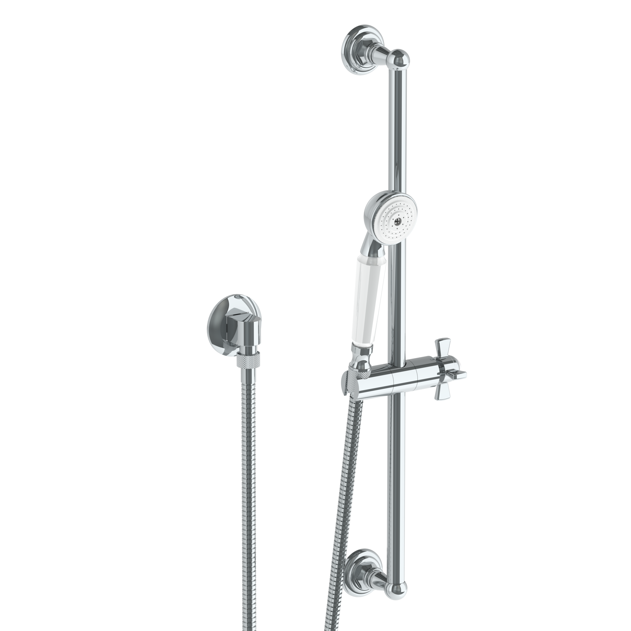 Positioning Bar Shower Kit With Hand Shower And 69" Hose