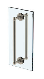 12” Double Shower Door Pull/ Glass Mount Towel Bar