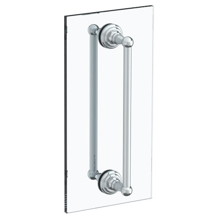 18” Double Shower Door Pull/ Glass Mount Towel Bar