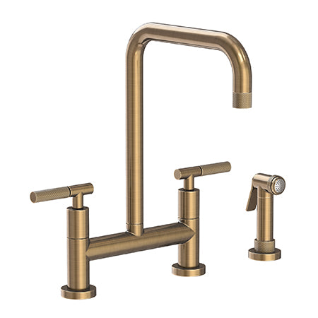 Kitchen Bridge Faucet With Side Spray in Multiple Finishes