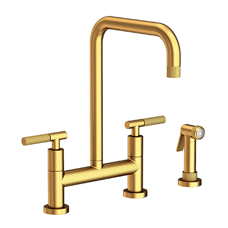 Kitchen Bridge Faucet With Side Spray in Multiple Finishes