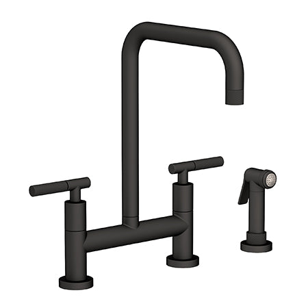 Kitchen Bridge Faucet With Side Spray in Multiple Finishes