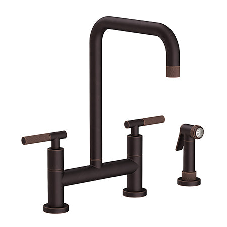 Kitchen Bridge Faucet With Side Spray in Multiple Finishes