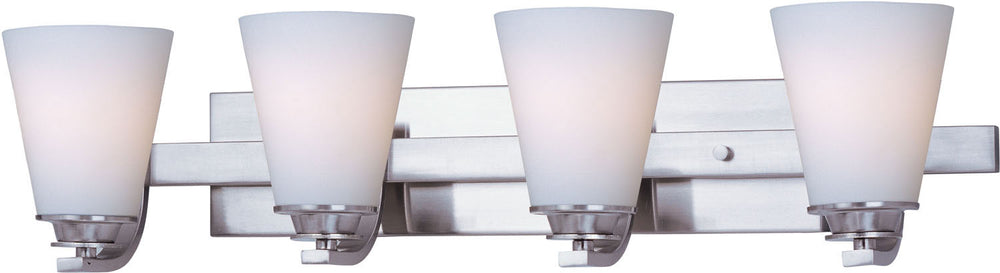 Maxim - 9014SWSN - Four Light Bath Vanity - Conical - Satin Nickel