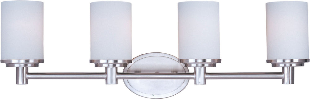 Maxim - 9054SWSN - Four Light Bath Vanity - Cylinder - Satin Nickel