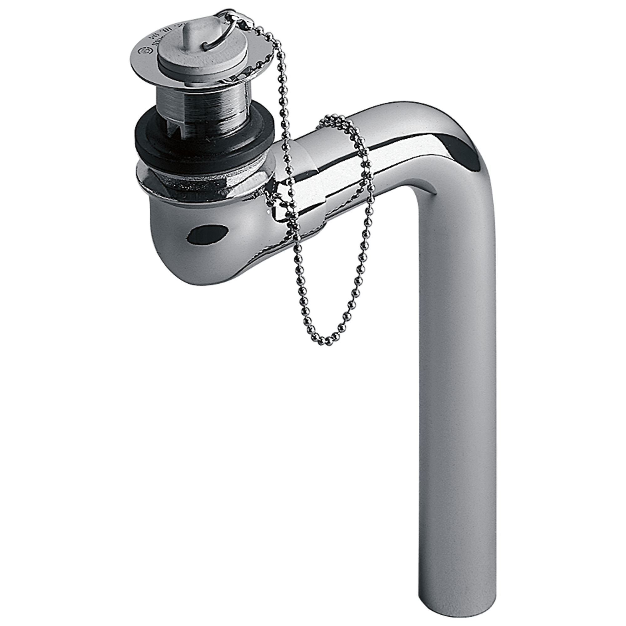 Commercial 33T: 1 1/4" Offset Bathroom Drain with Chain and Stopper - Maison&Co.