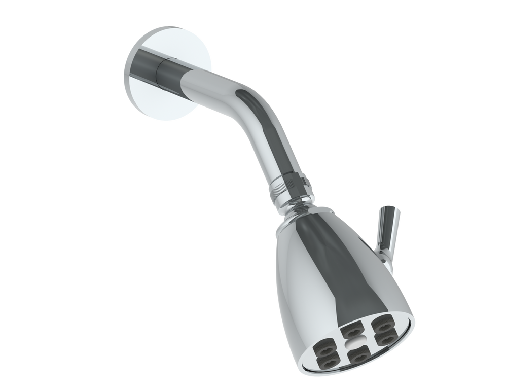 Wall Mounted Showerhead, 2 3/4"dia, with 7 1/2" Arm and Flange