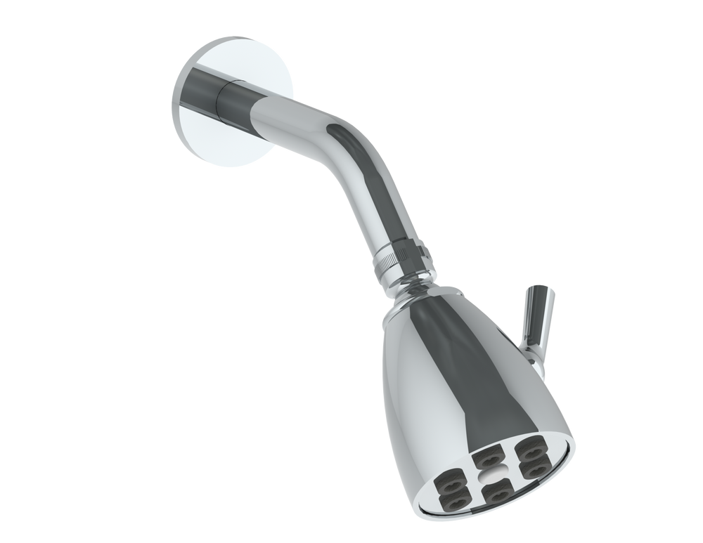 Wall Mounted Showerhead, 2 3/4"Dia, With 7 1/2" Arm And Flange