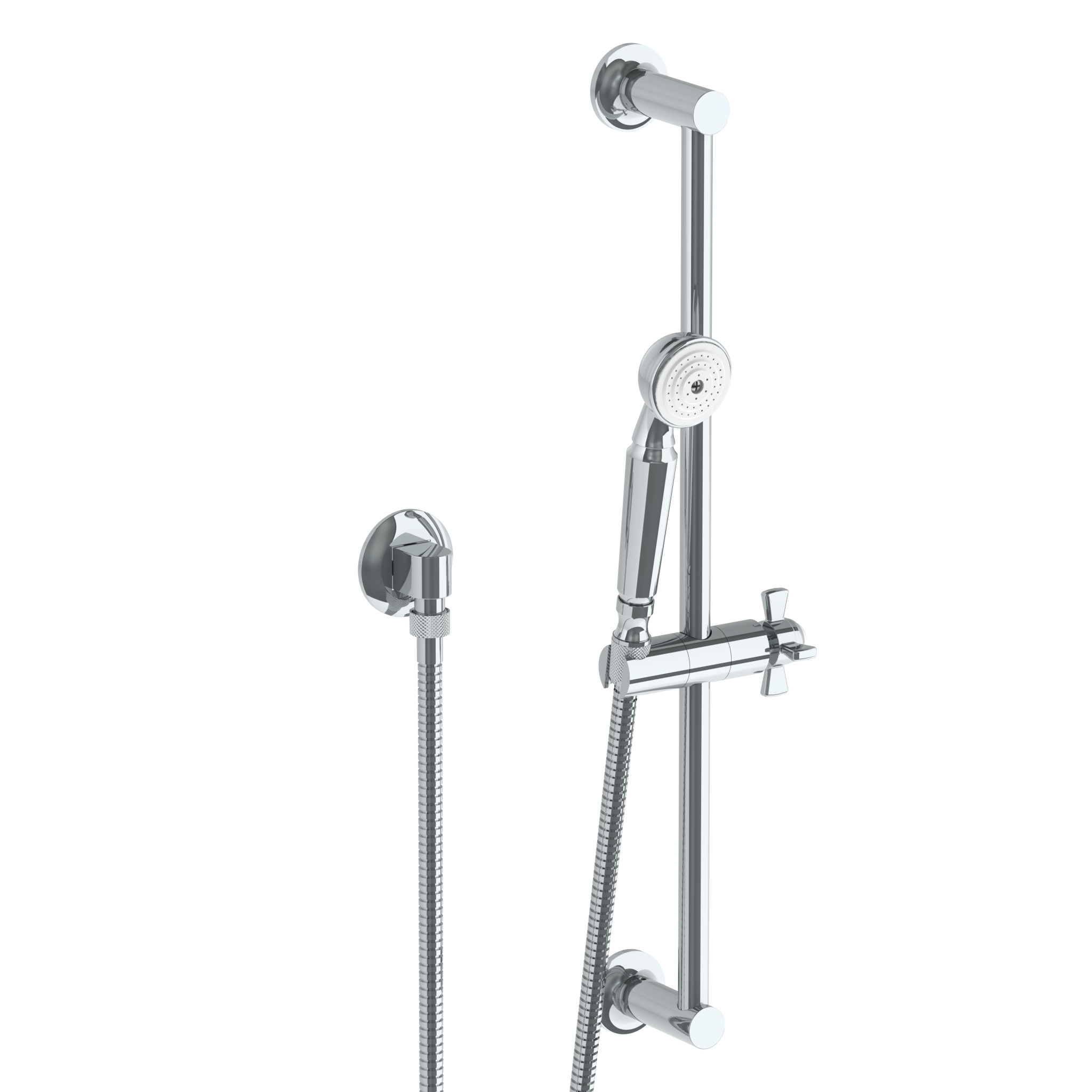 Positioning Bar Shower Kit With Hand Shower And 69" Hose