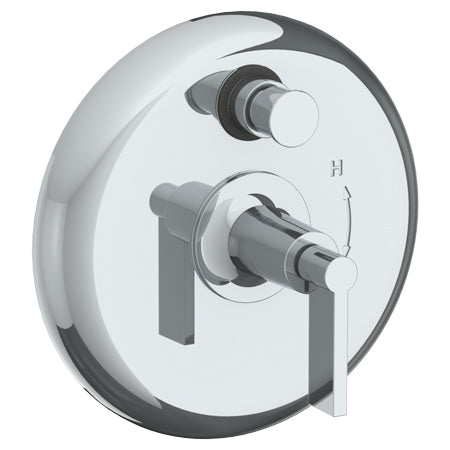 Wall Mounted Pressure Balance Shower Trim With Diverter, 7" Dia.