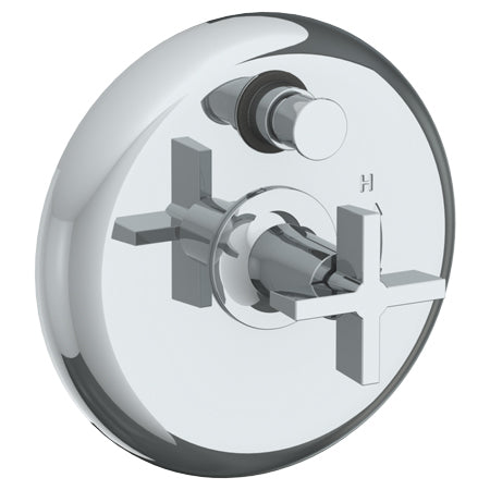 Wall Mounted Pressure Balance Shower Trim with Diverter, 7" dia.