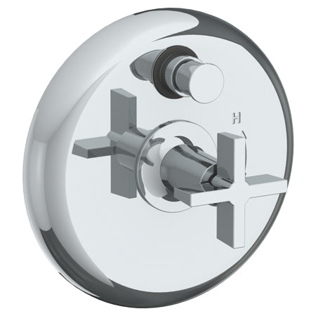 Wall Mounted Pressure Balance Shower Trim With Diverter, 7" Dia.