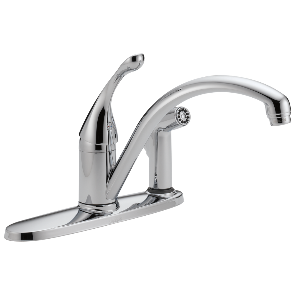 Delta Collins™: Single Handle Kitchen Faucet with Integral Spray