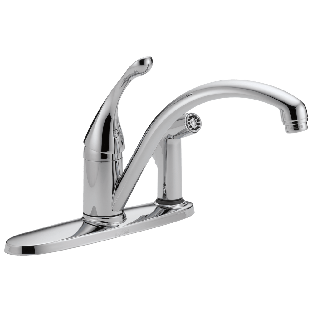 Delta Collins™: Single Handle Kitchen Faucet with Integral Spray