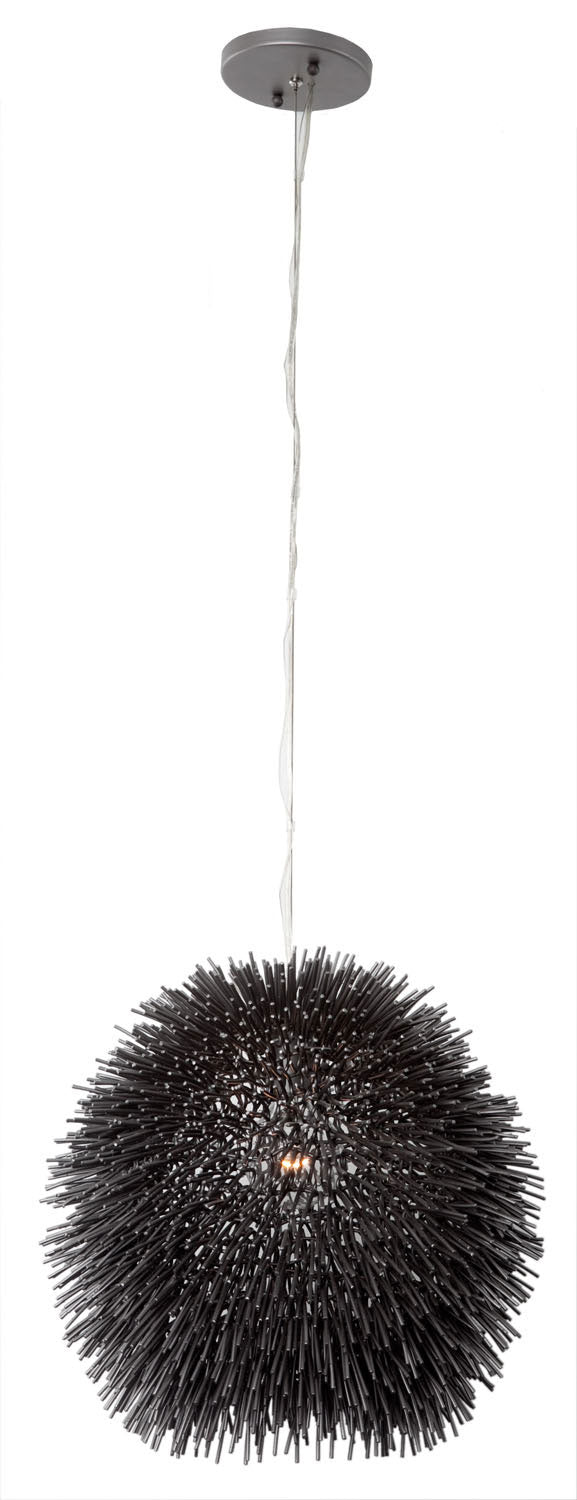 Varaluz - 169M01BL - One Light Mini Pendant - Urchin - Black