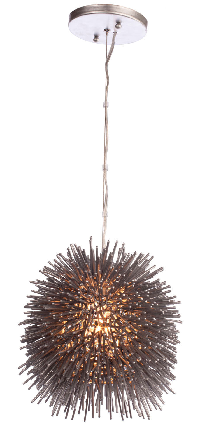 Varaluz - 169M01CH - One Light Mini Pendant - Urchin - Painted Chrome