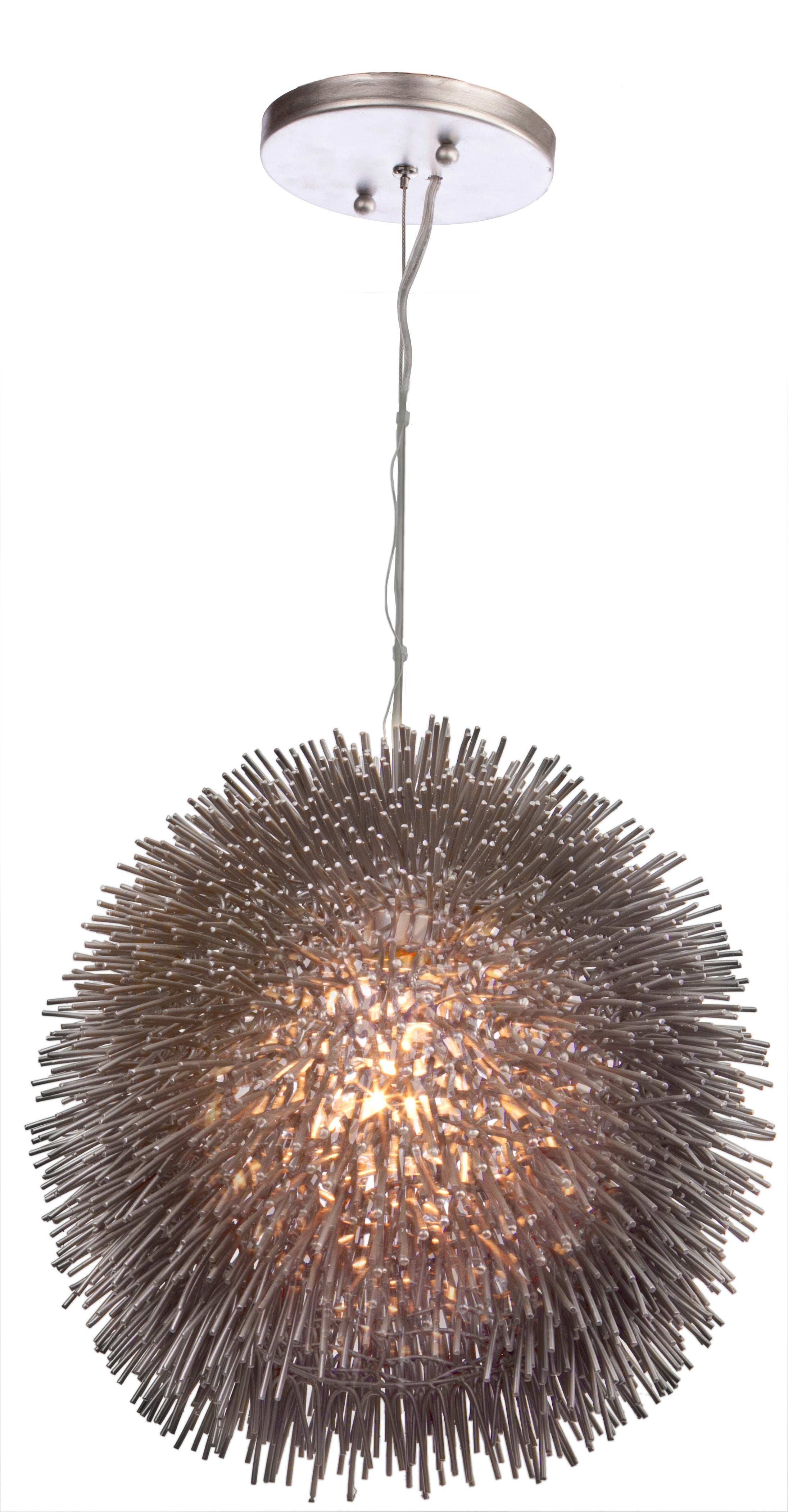 Varaluz - 169P01CH - One Light Pendant - Urchin - Painted Chrome