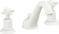 California Faucets - 3402ZBF-MWHT - 8" Widespread Lavatory Faucet with Completely Finished ZeroDrain - Matte White - Cardiff
