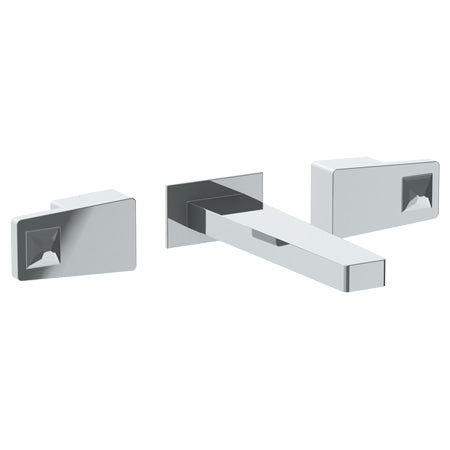 Wall Mounted 3 Hole Lavatory Set With 7 1/8" Ctc Spout