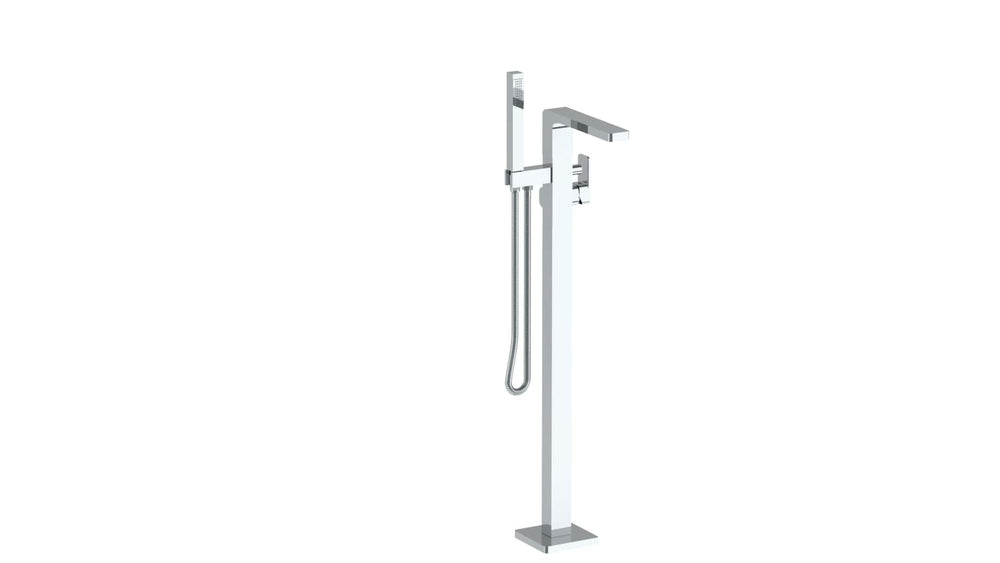 Single Hole Floor Standing Bath Set With Hand Shower