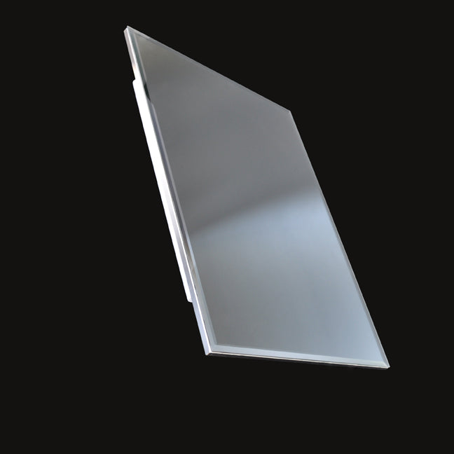 Wall- mount beveled mirror with chrome edges and LED lights. W; 23", H: 34", D: 1". - Maison&Co.