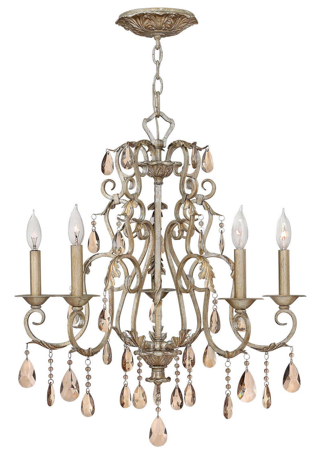 Hinkley - 4775SL - LED Foyer Pendant - Carlton - Silver Leaf