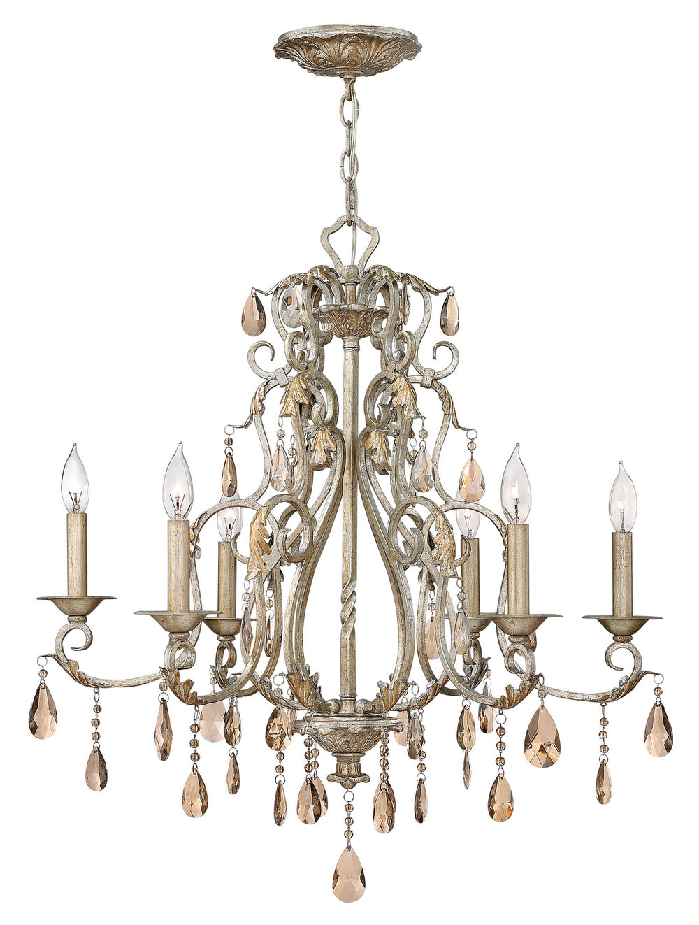 Hinkley - 4776SL - LED Foyer Pendant - Carlton - Silver Leaf