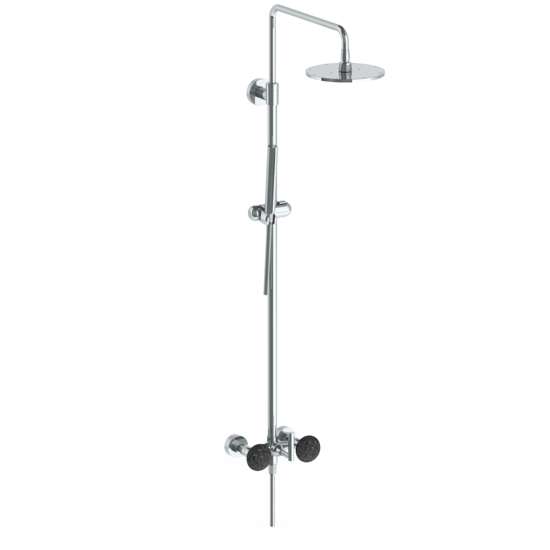 Wall Mounted Exposed Shower With Hand Shower