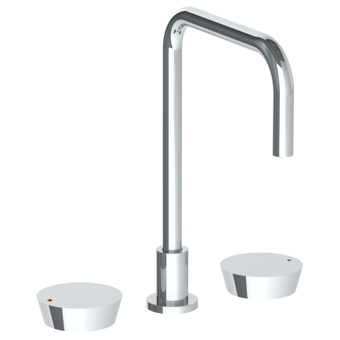 Deck Mounted 3 Hole Square Top Kitchen Faucet